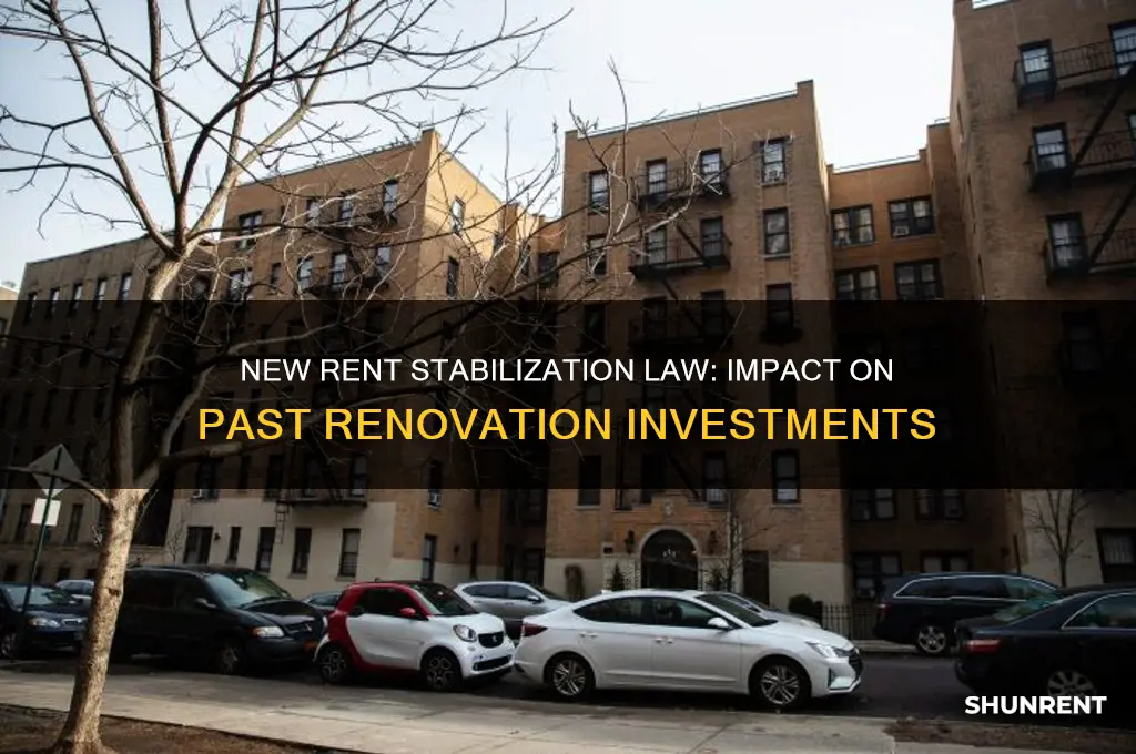 how new rent stabilization law affects previous renovations