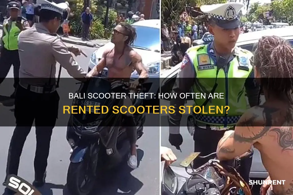how often are rented scooters in bali stolen