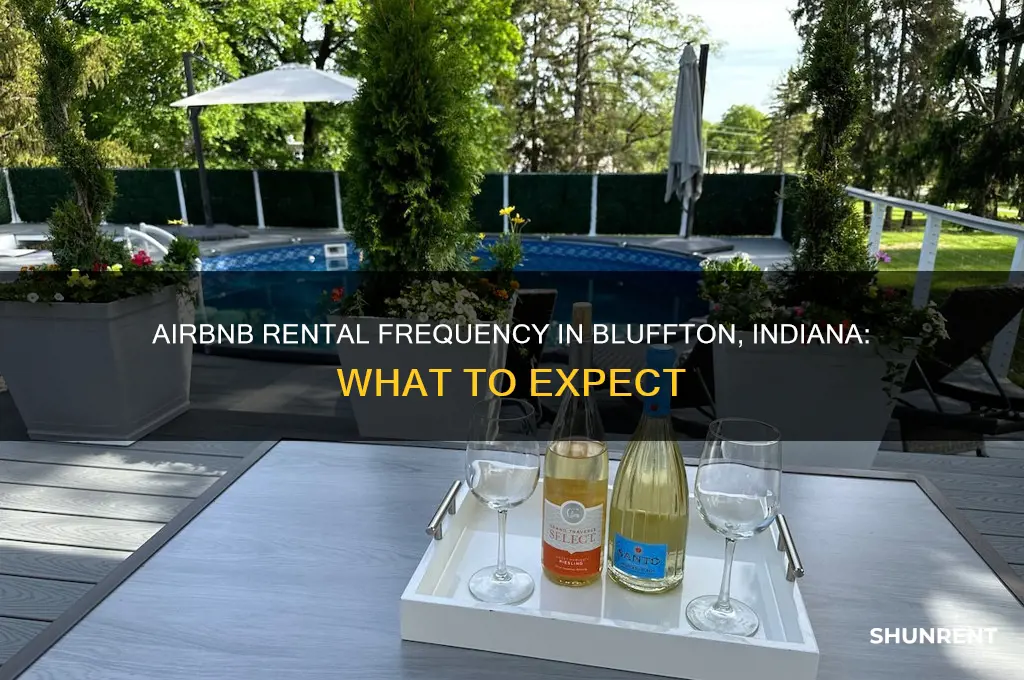 how often do airbnb rent in bluffton indiana