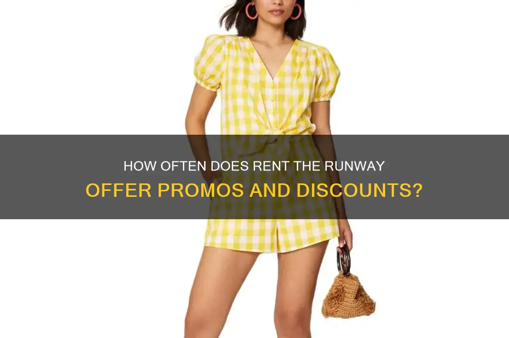how often does rent the runway promos