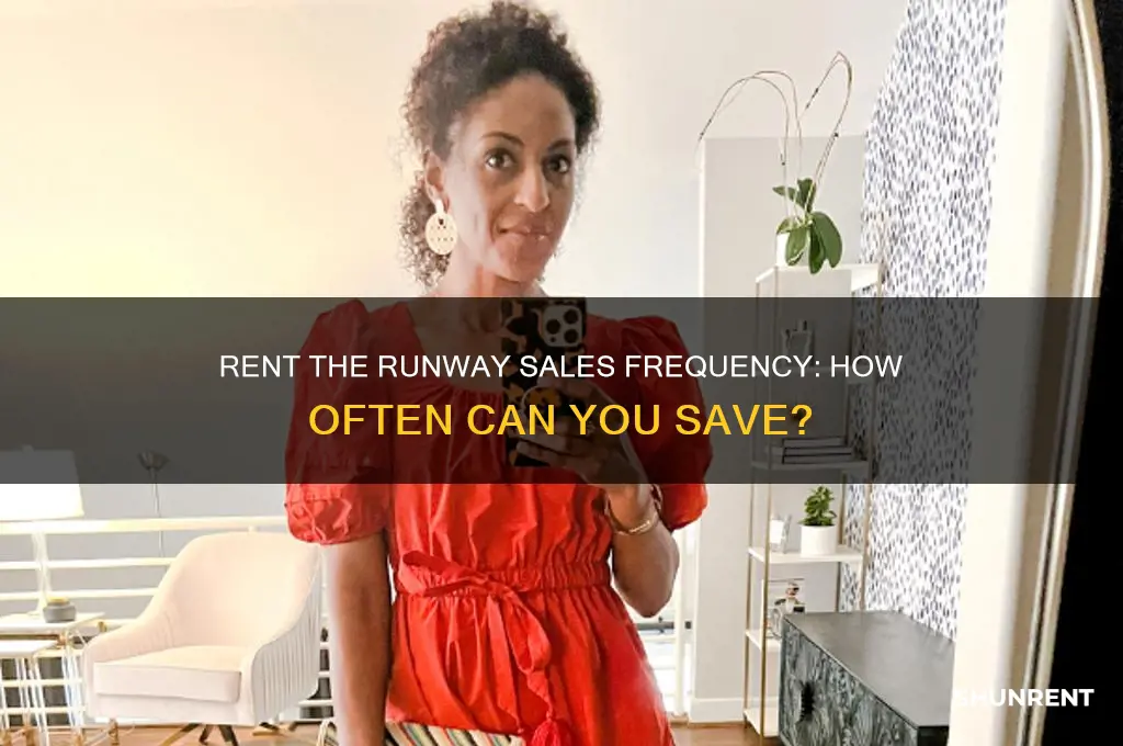 how often does rent the runway sales