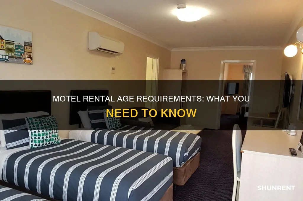 how old do have to be to rent a motel