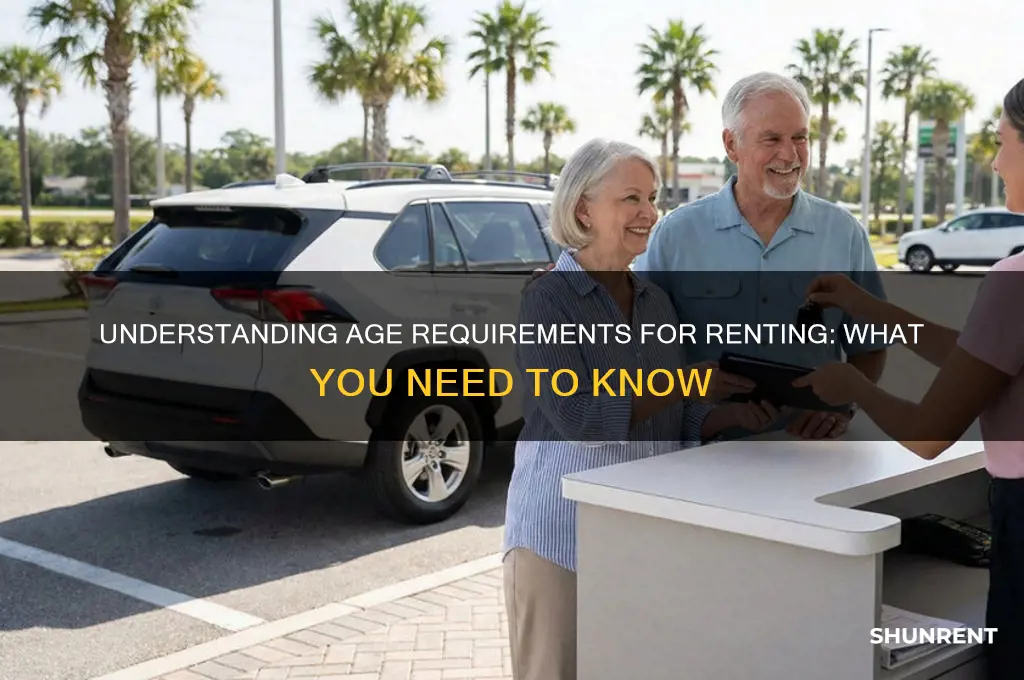 how old do i need for rent