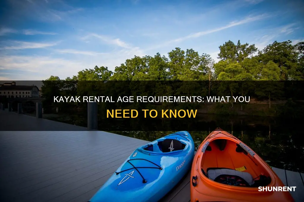 how old do you have to be to rent kayaks