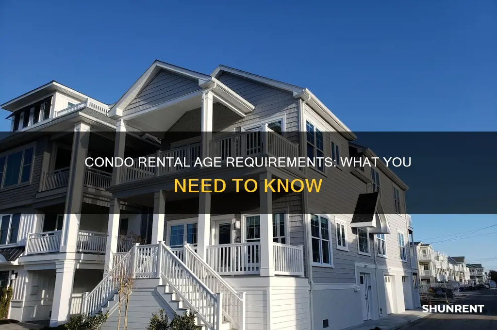 how old do you have to rent a condo