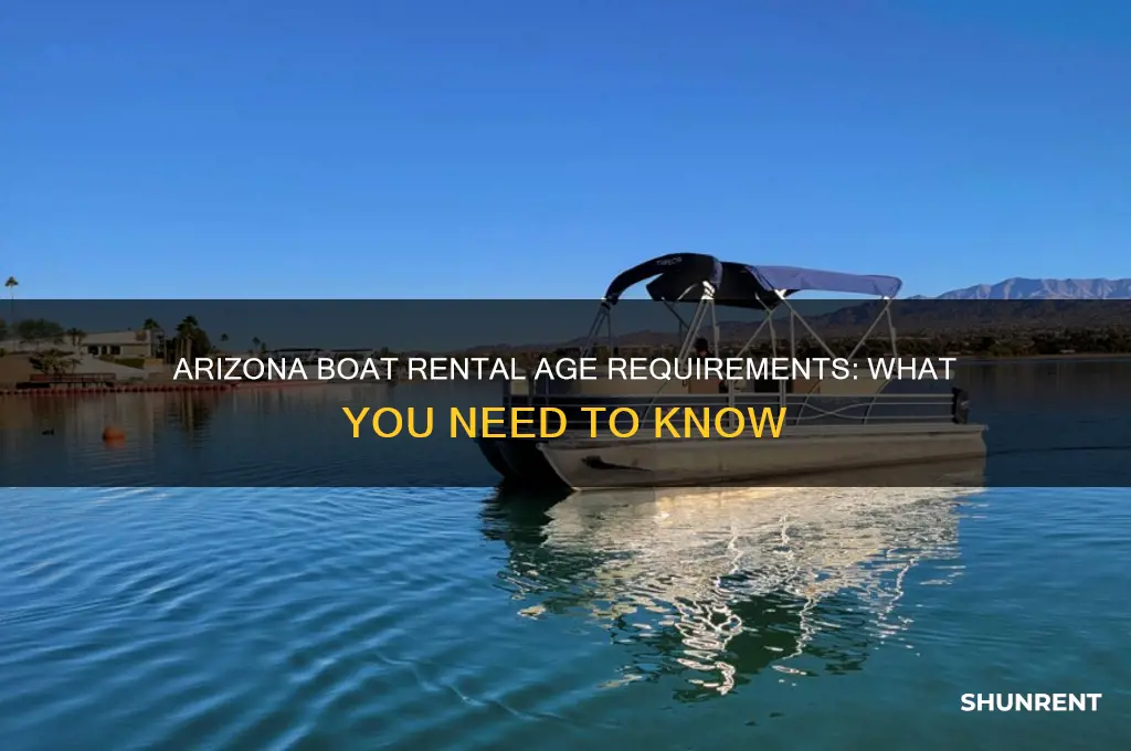 how old to rent a boat in arizona
