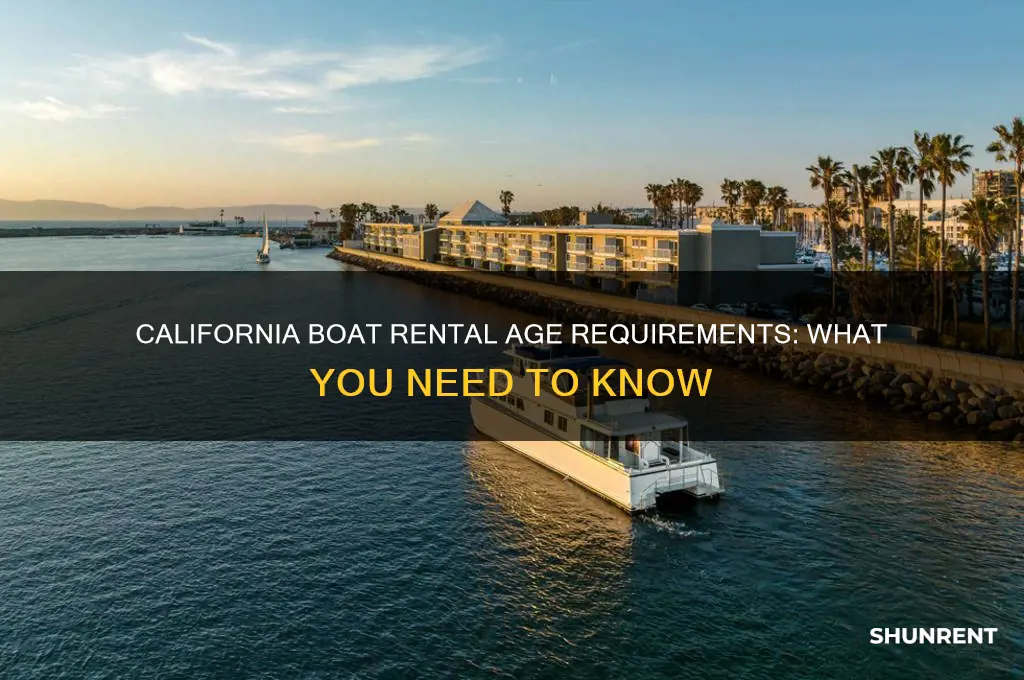 how old to rent a boat in california