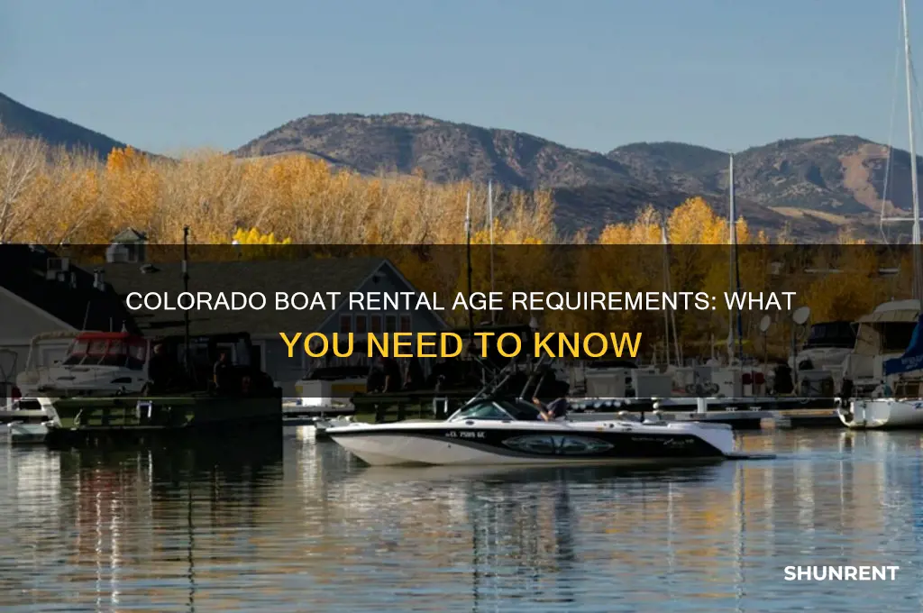 how old to rent a boat in colorado