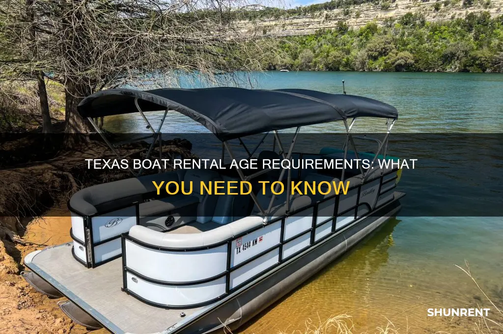how old to rent a boat in texas