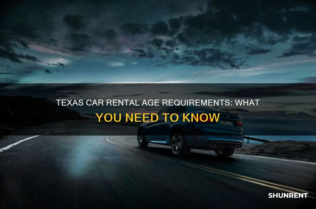 how old to rent a ca in texas