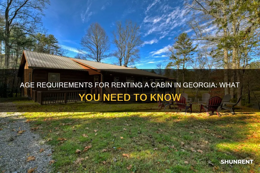 how old to rent a cabin in ga
