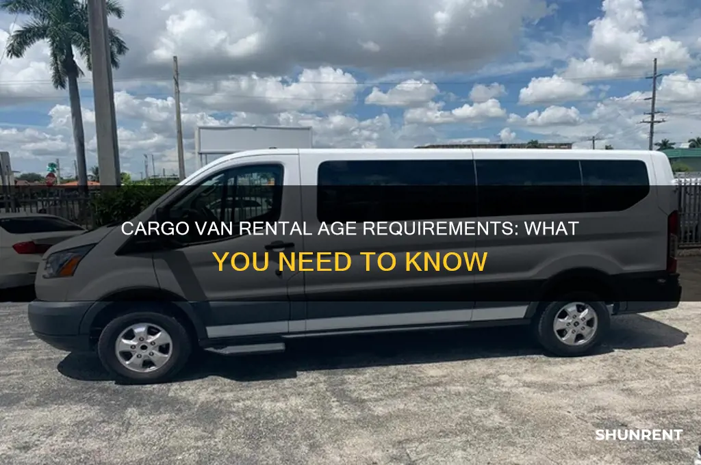 how old to rent a cargo van