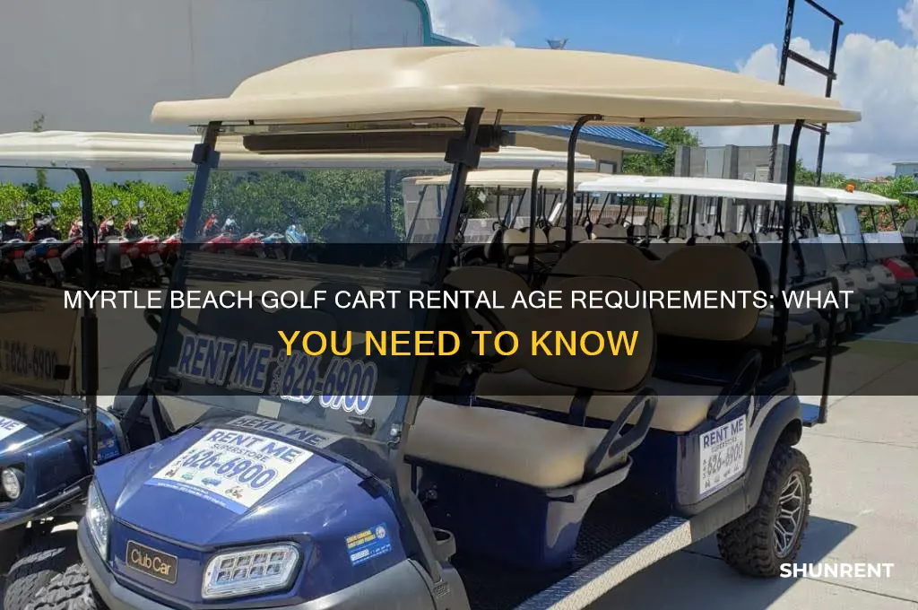 how old to rent a golf cart in myrtle beach