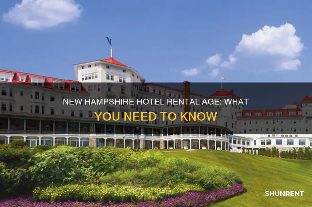 how old to rent a hotel in new hampshire