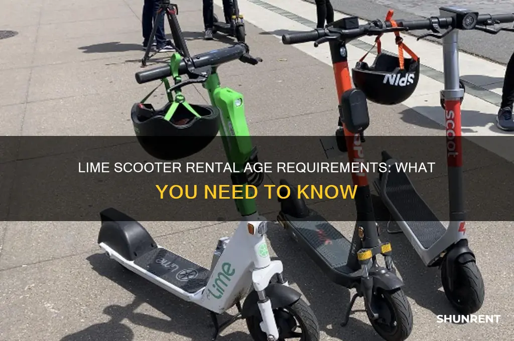 how old to rent a lime scooter