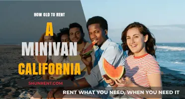 California Minivan Rental Age Requirements: What You Need to Know