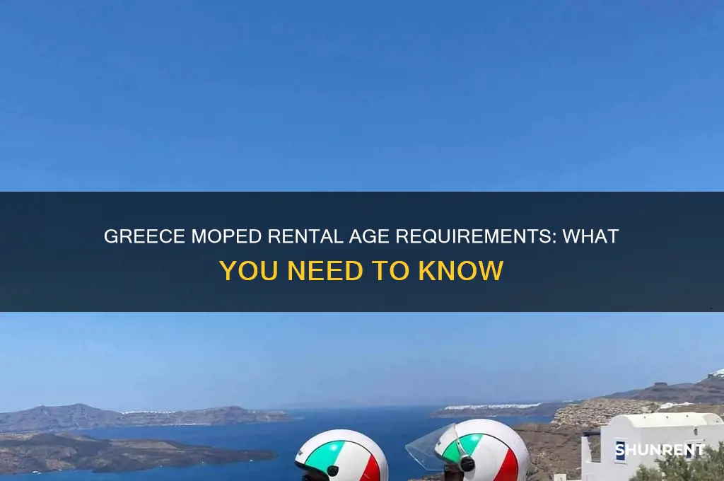 how old to rent a moped in greece