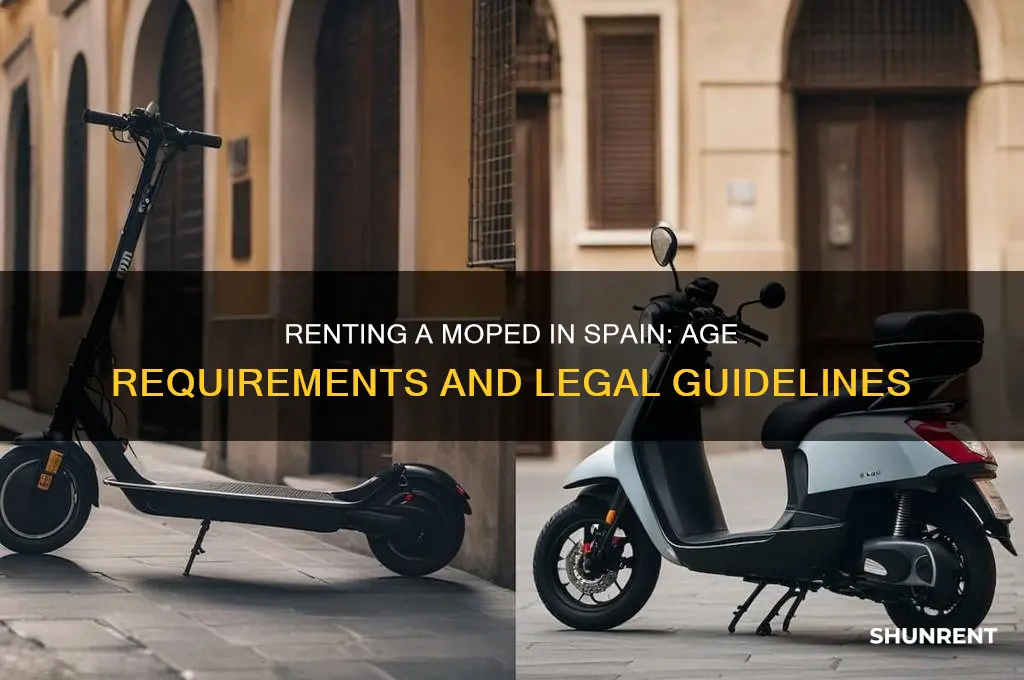how old to rent a moped in spain
