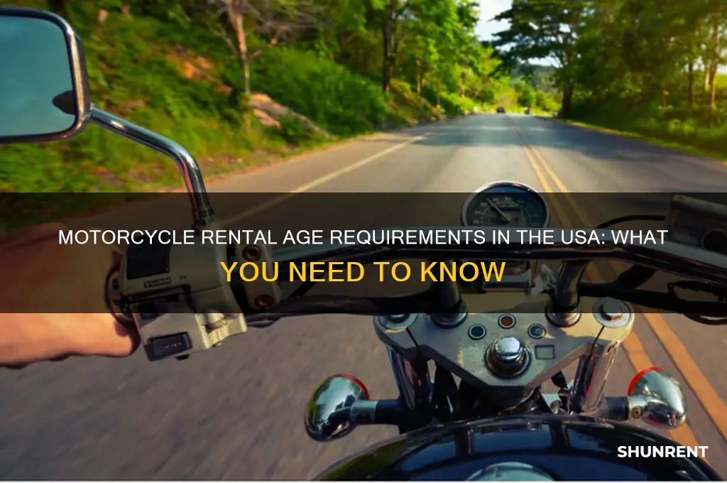 how old to rent a motorcycle in usa
