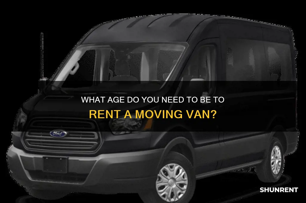 how old to rent a moving van