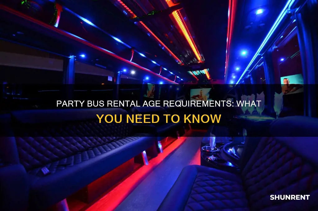 how old to rent a party bus