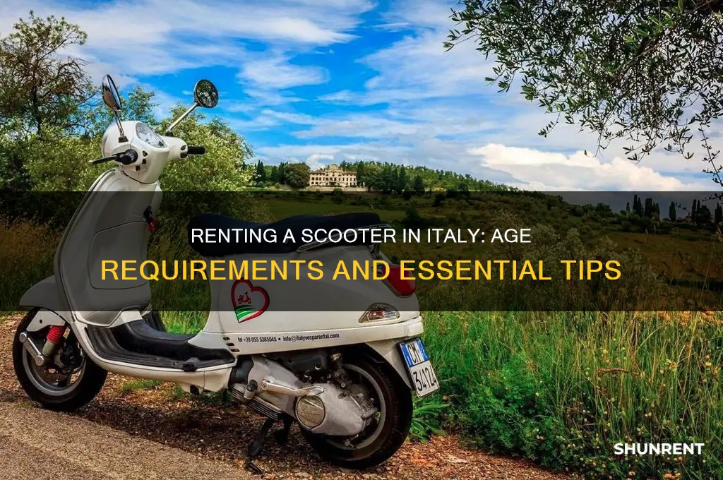 how old to rent a scooter in italy