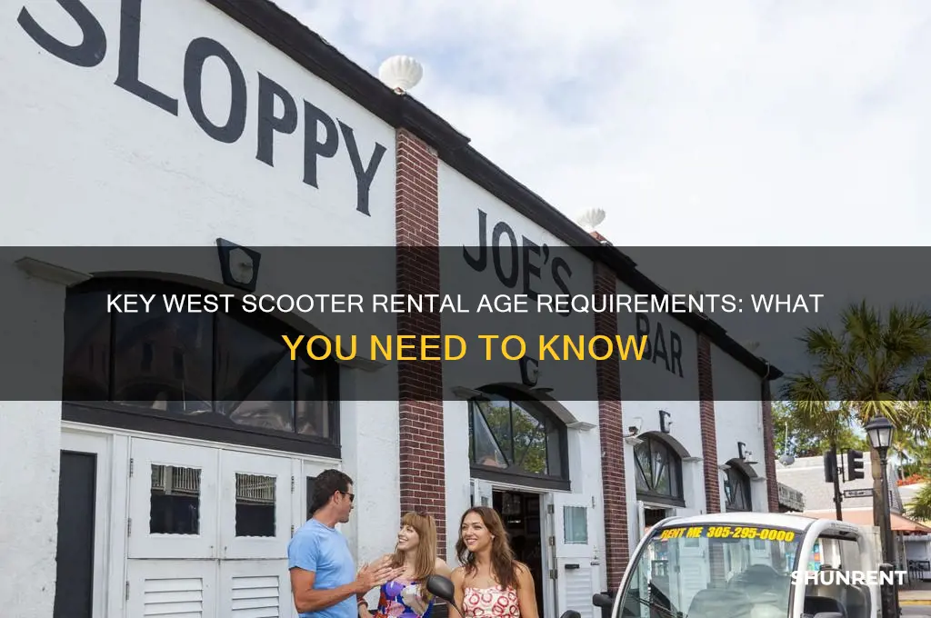 how old to rent a scooter in key west