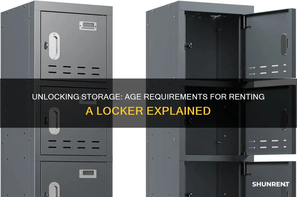 how old to rent a storage locker