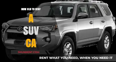 California SUV Rental Age Requirements: What You Need to Know