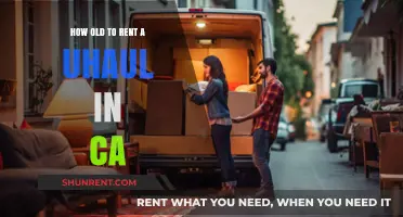 Renting a U-Haul in California: Minimum Age Requirements Explained