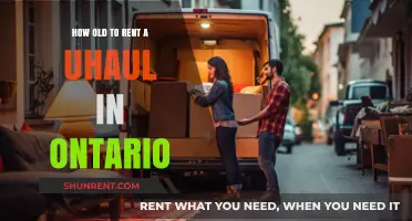 Ontario U-Haul Rental Age Requirements: What You Need to Know