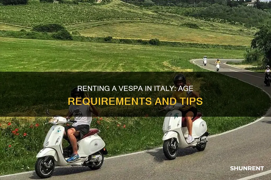 how old to rent a vespa in italy