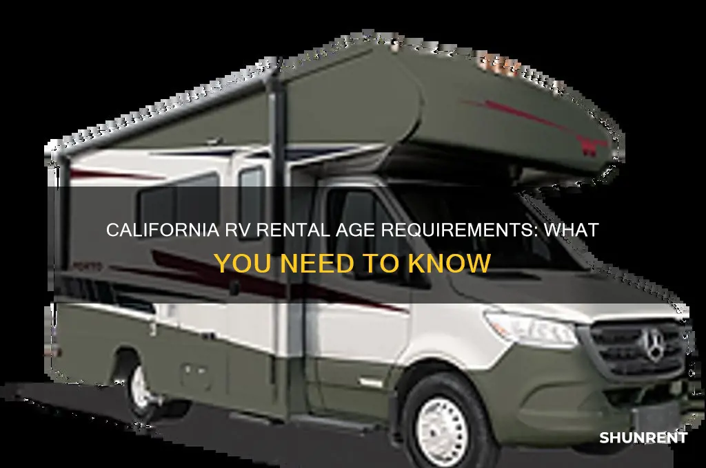 how old to rent an rv in california
