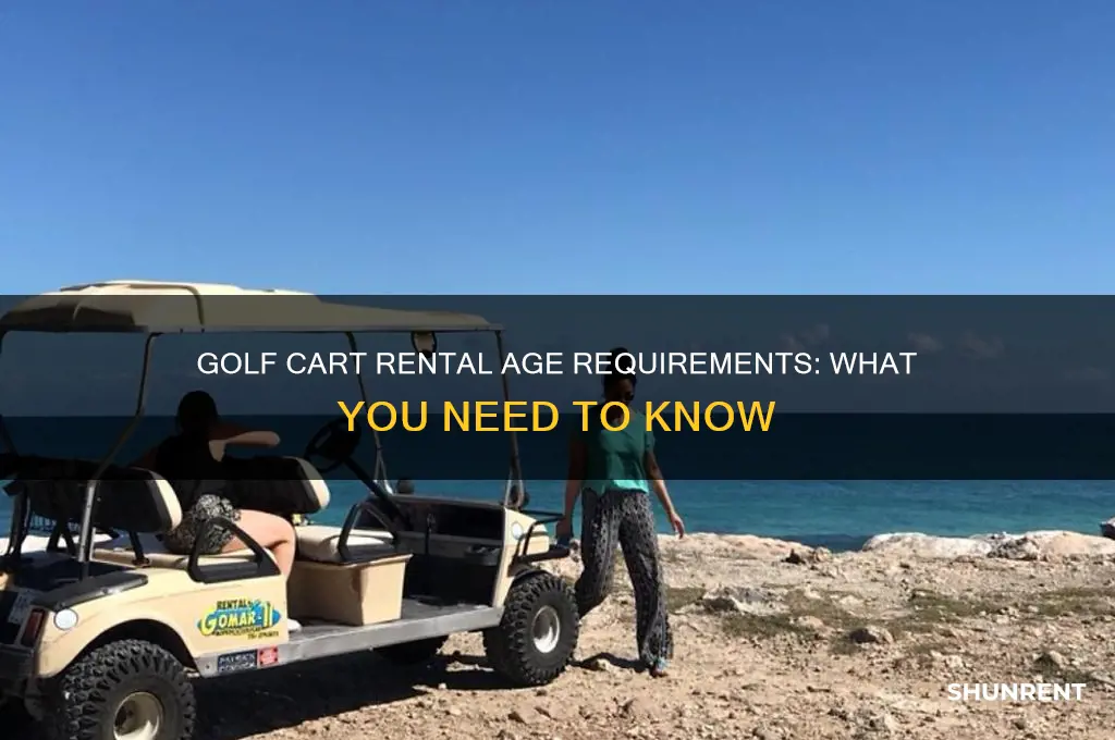 how old to rent golf cart for golf