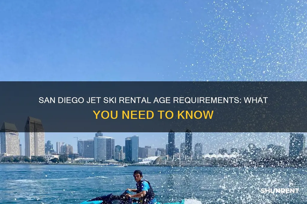 how old to rent jetskis san diego
