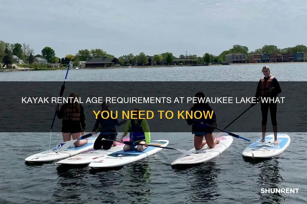 how old to rent kayak pewaukee lake