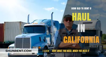 California U-Haul Rental Age Requirements: What You Need to Know