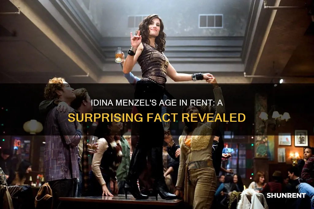 how old was idina menzel in rent