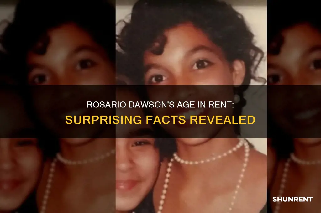 how old was rosario dawson when she was in rent
