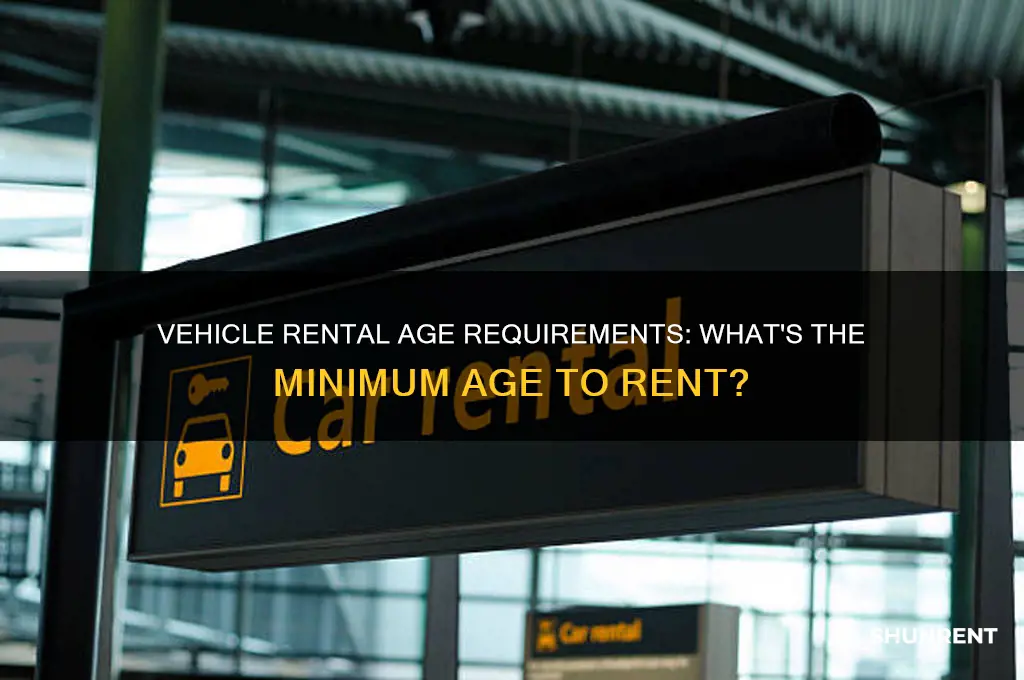 how old you have to be to rent a vehicle