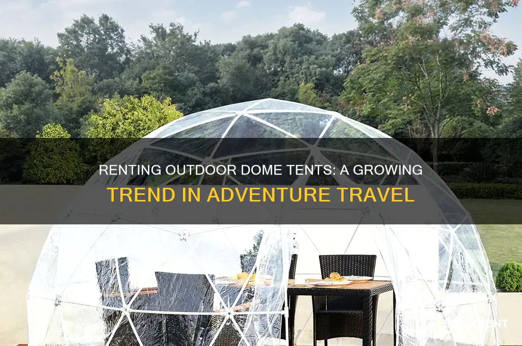 how popular is renting outdoor dome tents