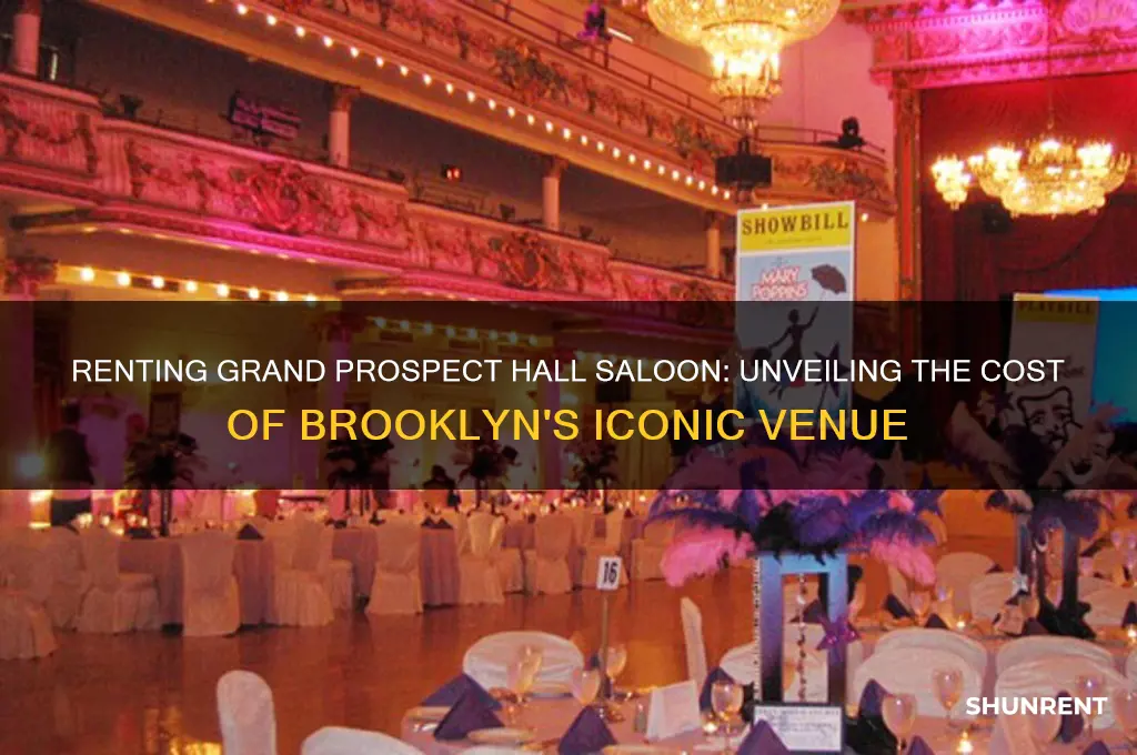 how pricy is to rent grand prospect hall saloon
