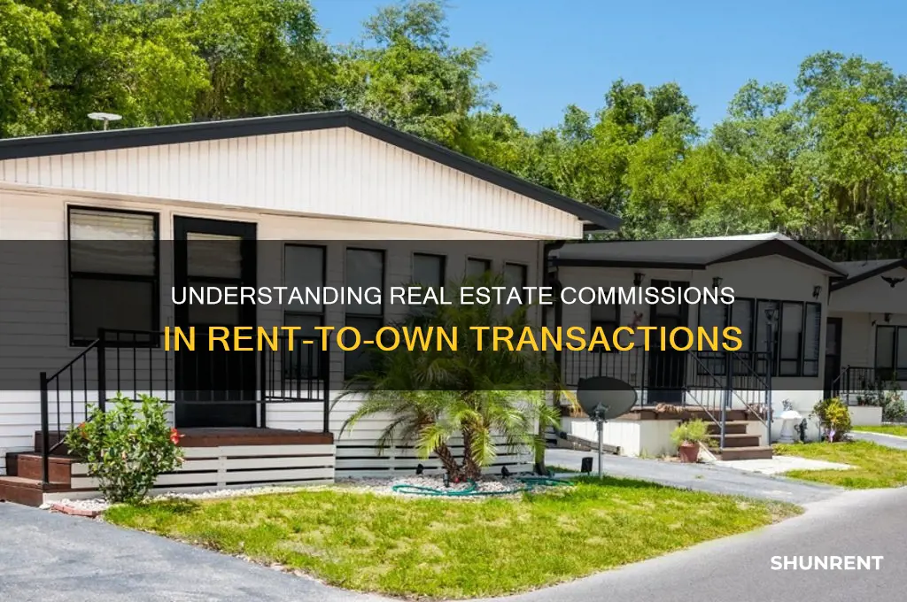 how real estate commissions work for rent to own