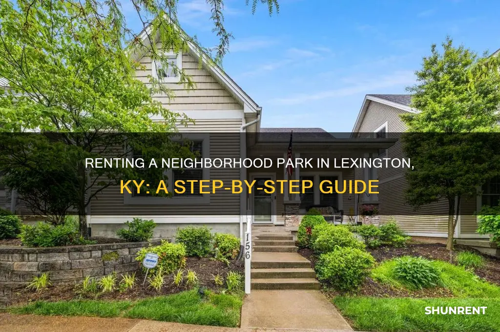 how rent a neighborhood park lexington ky