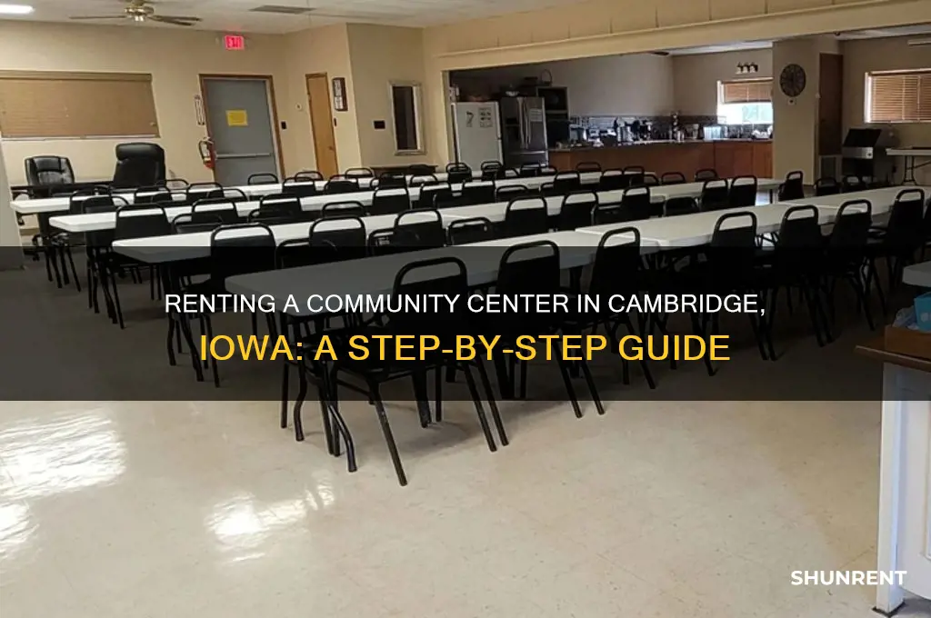 how rent community center in cambridge iowa