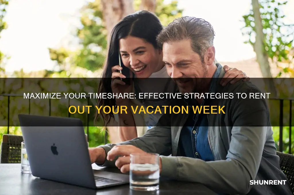 how rent out my time share week