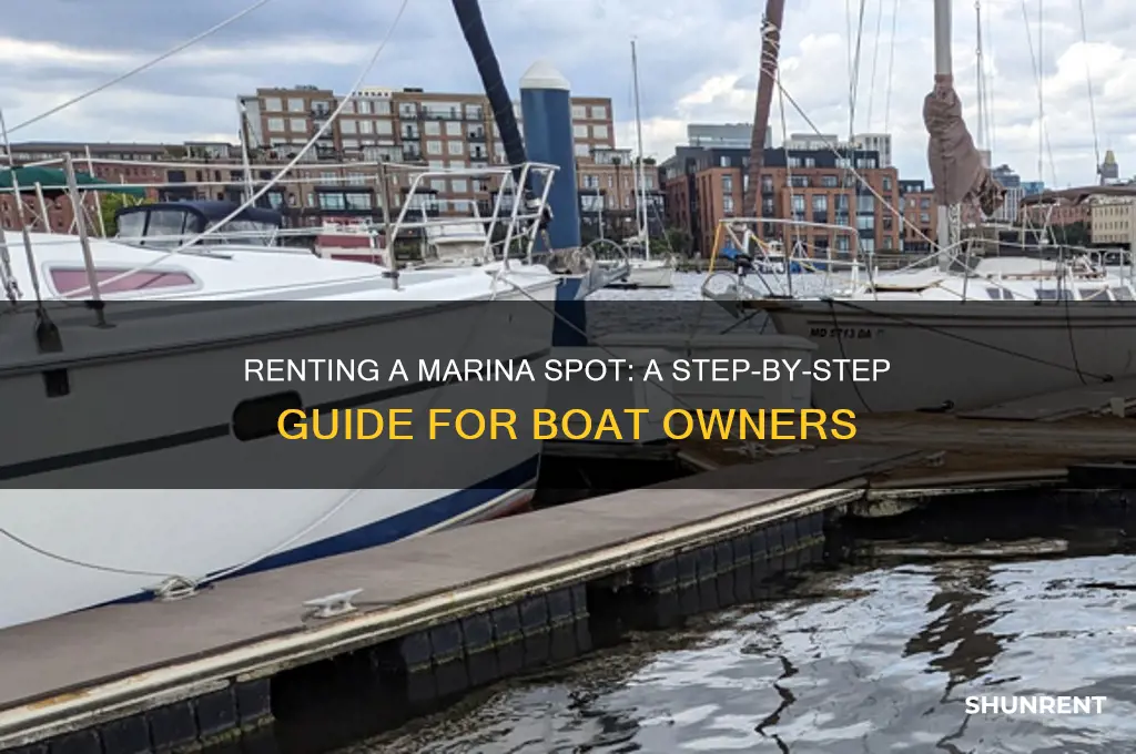 how renting a spot on a marina works
