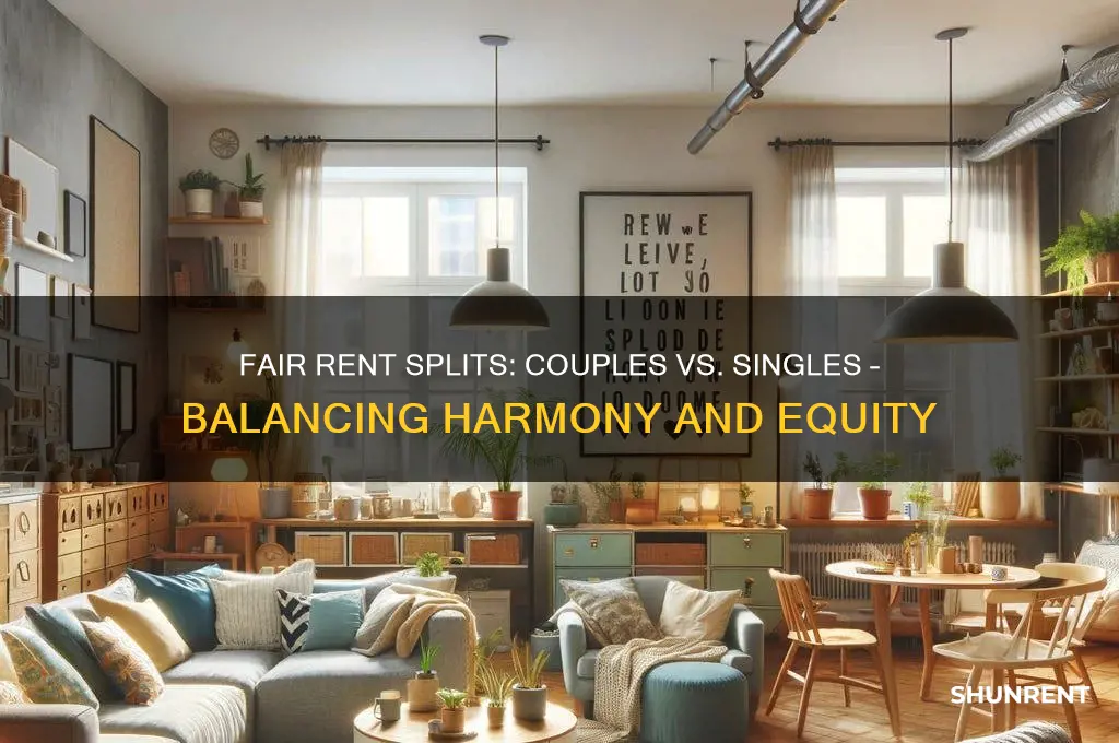 how should a couple and a single person split rent