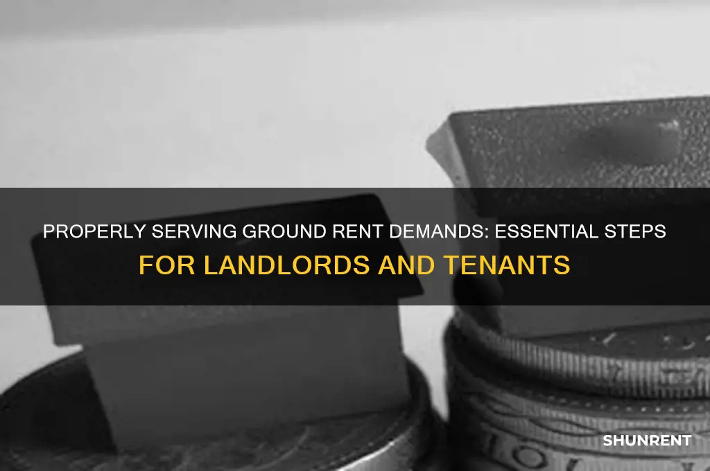 how should a ground rent demand be served