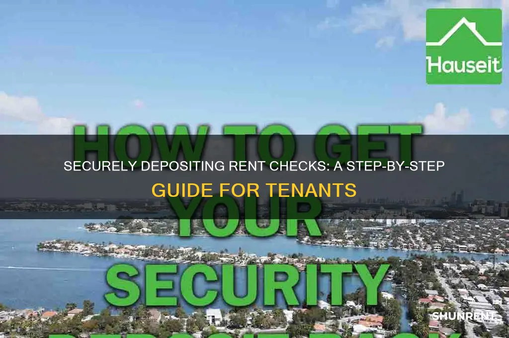 how should i deposit my rent checks